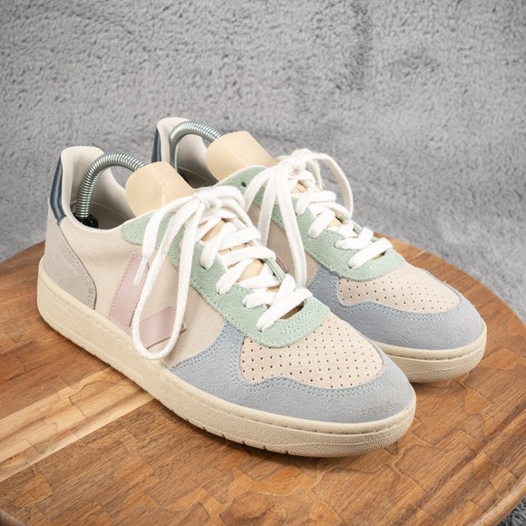 Veja Shoes - VEJA V-10 Suede Jade Low Women's Sneakers Size 8 US Shoes Lace Up *No Insoles*